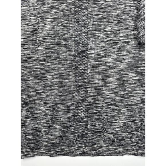 LIVI For Lane Bryant Fitted Activewear Top Space Dye Black Stretch Knit Sz 22/24 - Picture 9 of 9